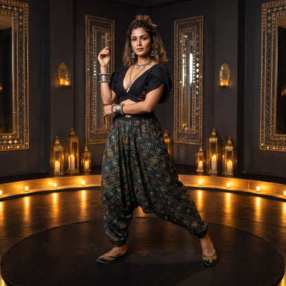 Noir Bandhani | Unisex Harem Pant