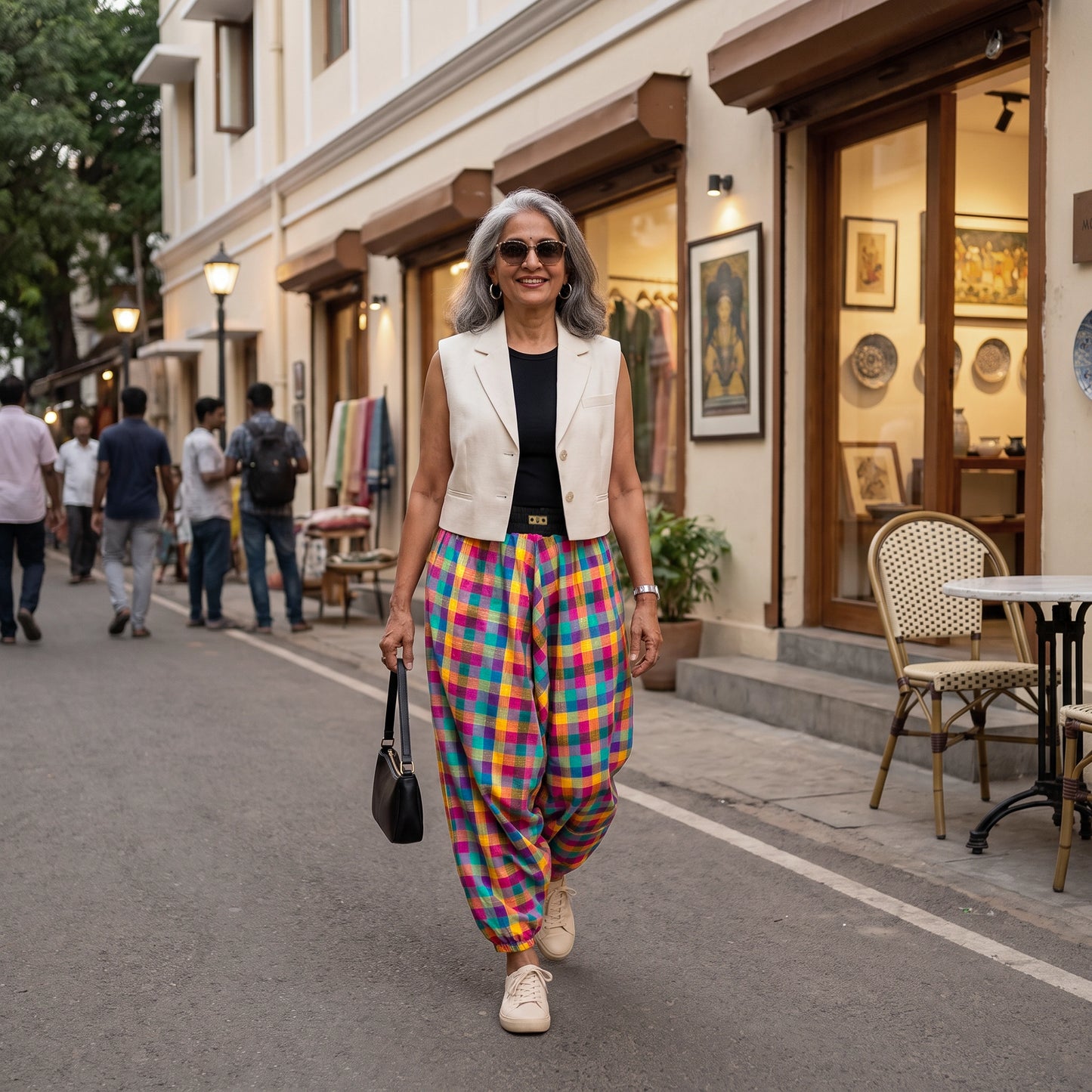 Mini Madras Checks | Unisex Harem Pant
