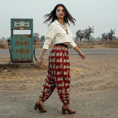 Redrum Cow | Unisex Harem Pant