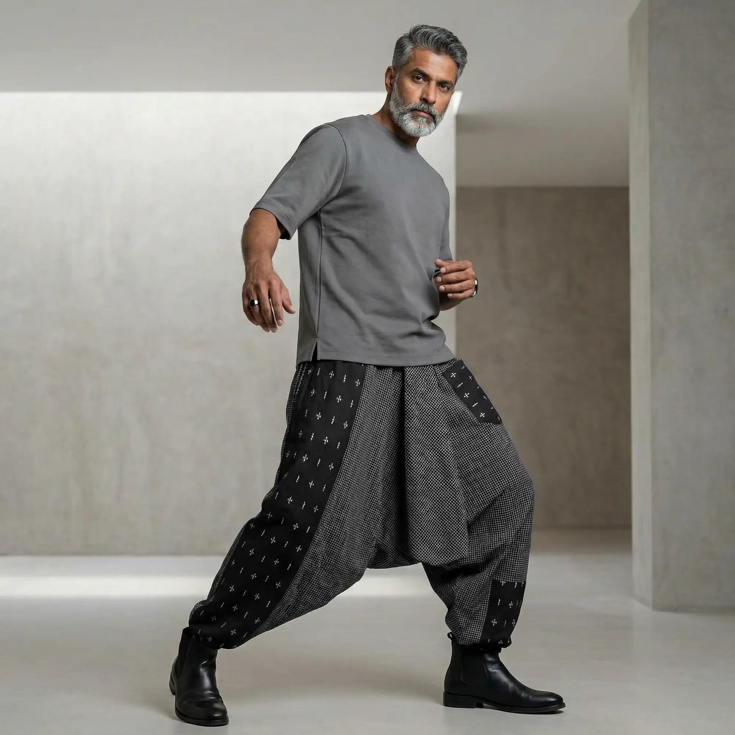 Noir DopeSplit | Unisex Harem Pant