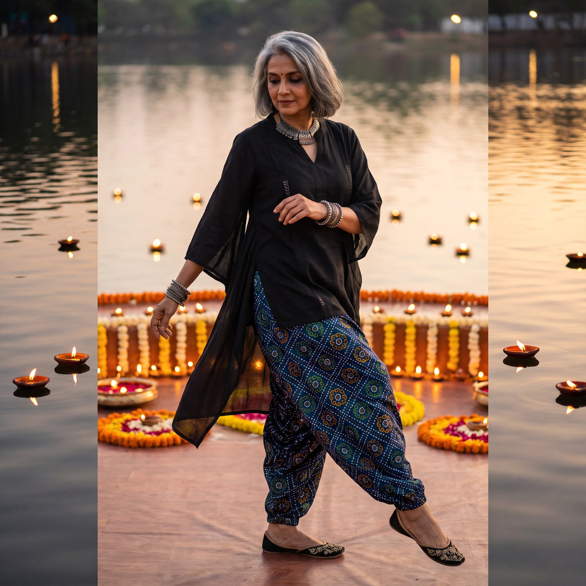 Indigo Bandhani | Unisex Harem Pant