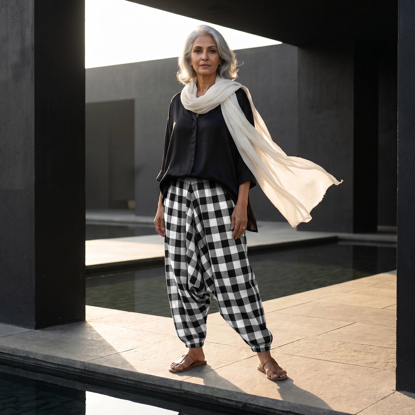 Shadow Check | Unisex Harem Pant