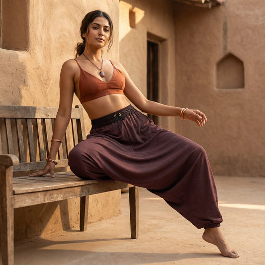 Deep Clay | Unisex Harem Pant