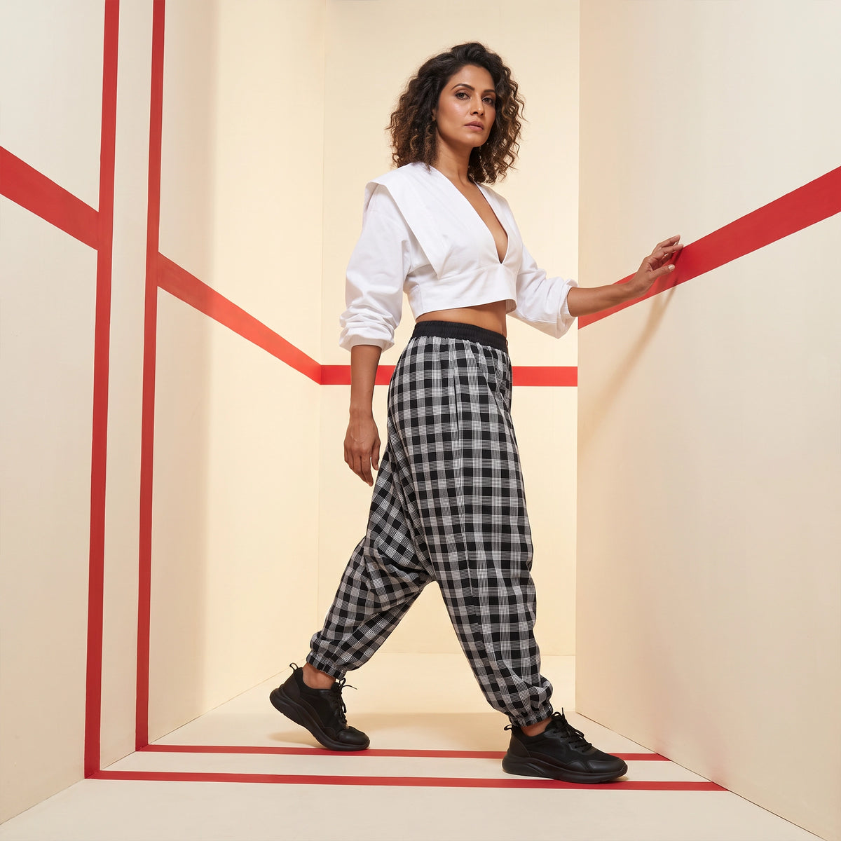 Grid Matrix | Unisex Harem Pant