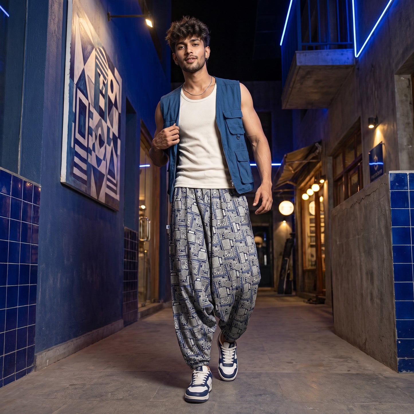 Masala Indigo | Unisex Harem Pant