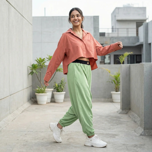 Moss Crush | Unisex Harem Pant