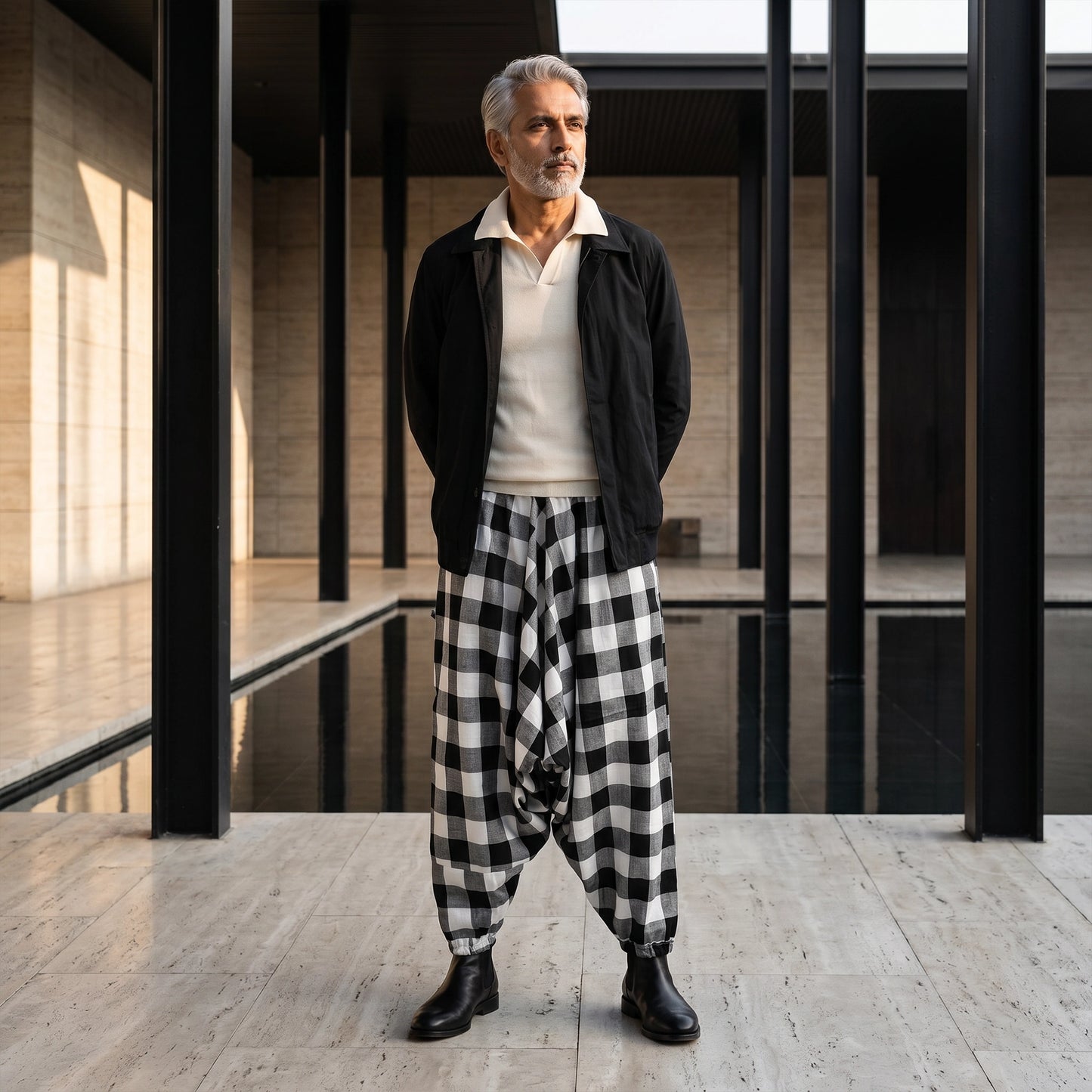 Shadow Check | Unisex Harem Pant