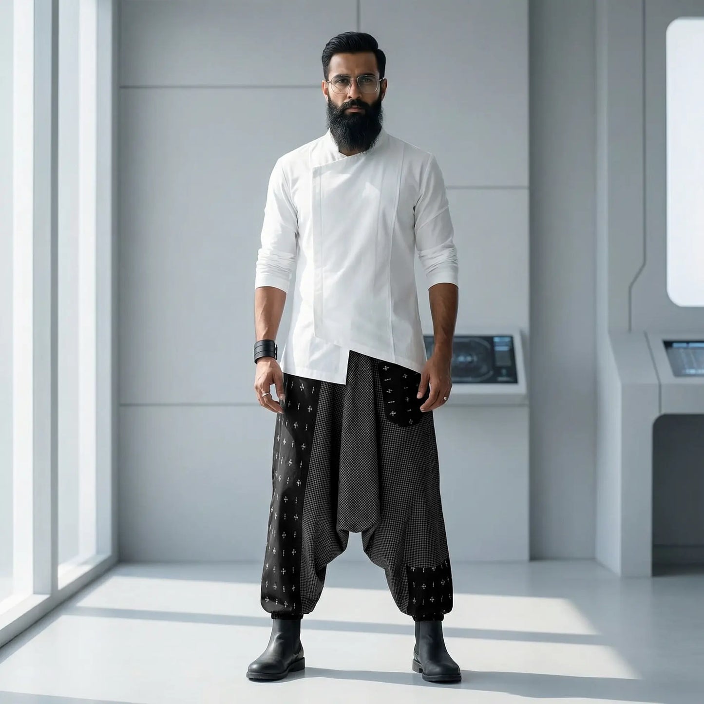 Noir DopeSplit | Unisex Harem Pant