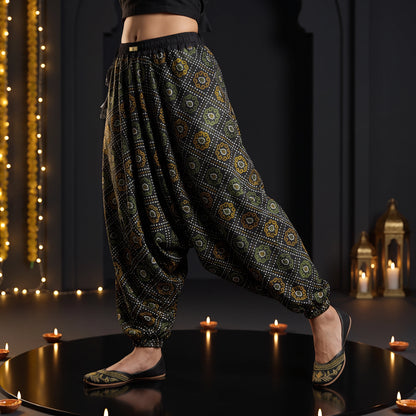 Noir Bandhani | Unisex Harem Pant