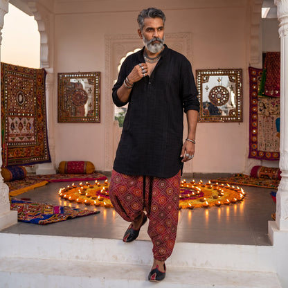 Fire Bandhani | Unisex Harem Pant