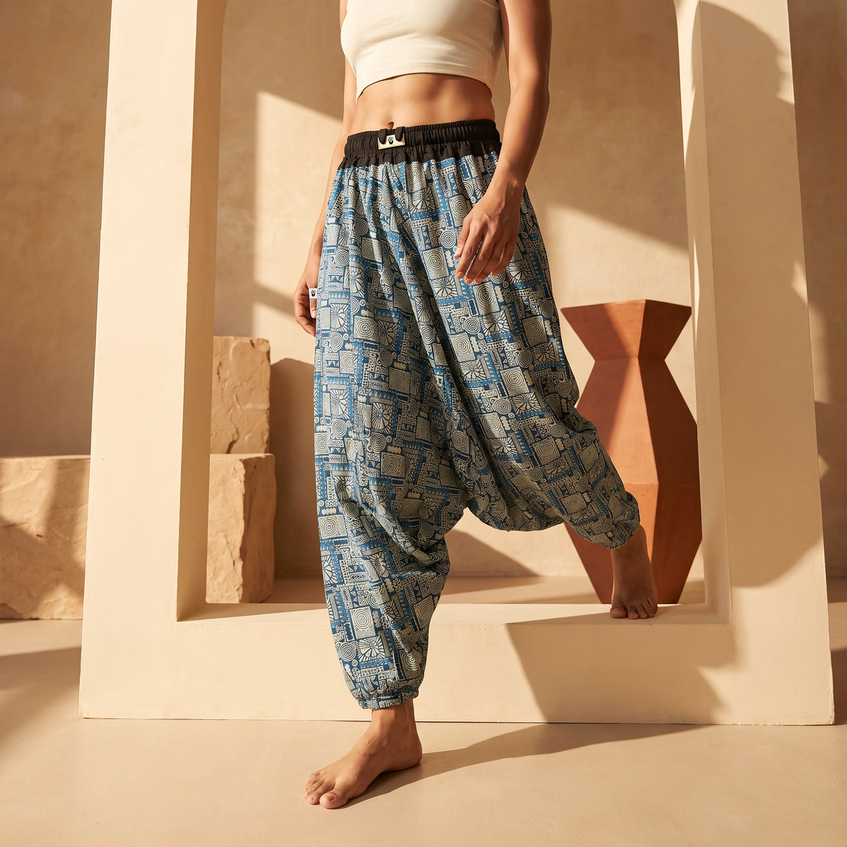 Azure Riddle | Unisex Harem Pant