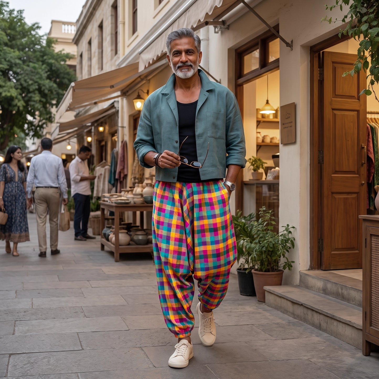 Mini Madras Checks | Unisex Harem Pant
