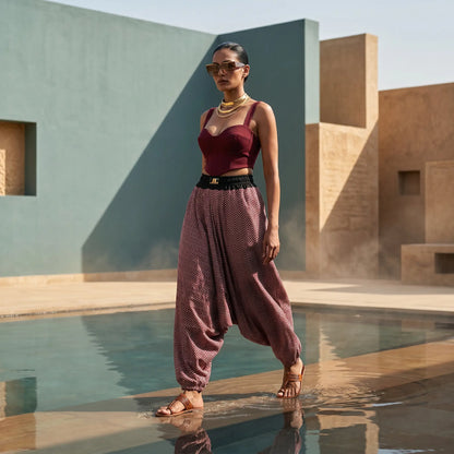 Red Mirage | Unisex Harem Pant