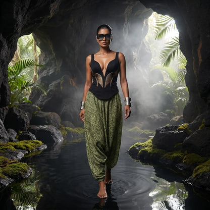 Moss Cave | Unisex Harem Pant
