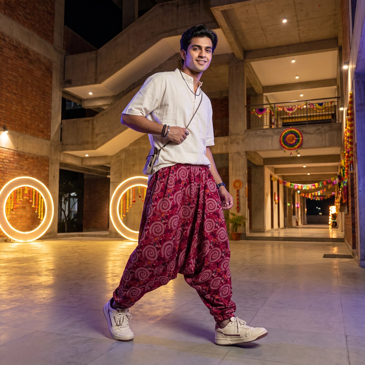 Warli Raas | Unisex Harem Pant