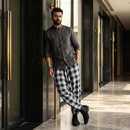 Shadow Check | Unisex Harem Pant