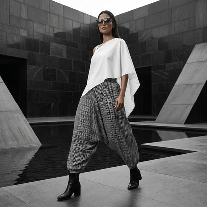 Black Mirage | Unisex Harem Pant