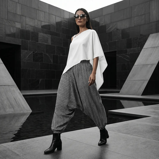 Black Mirage | Unisex Harem Pant
