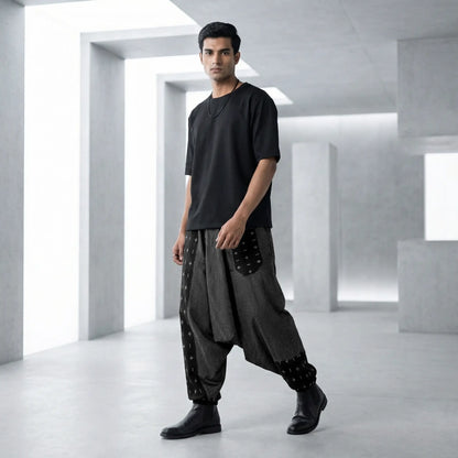 Noir DopeSplit | Unisex Harem Pant