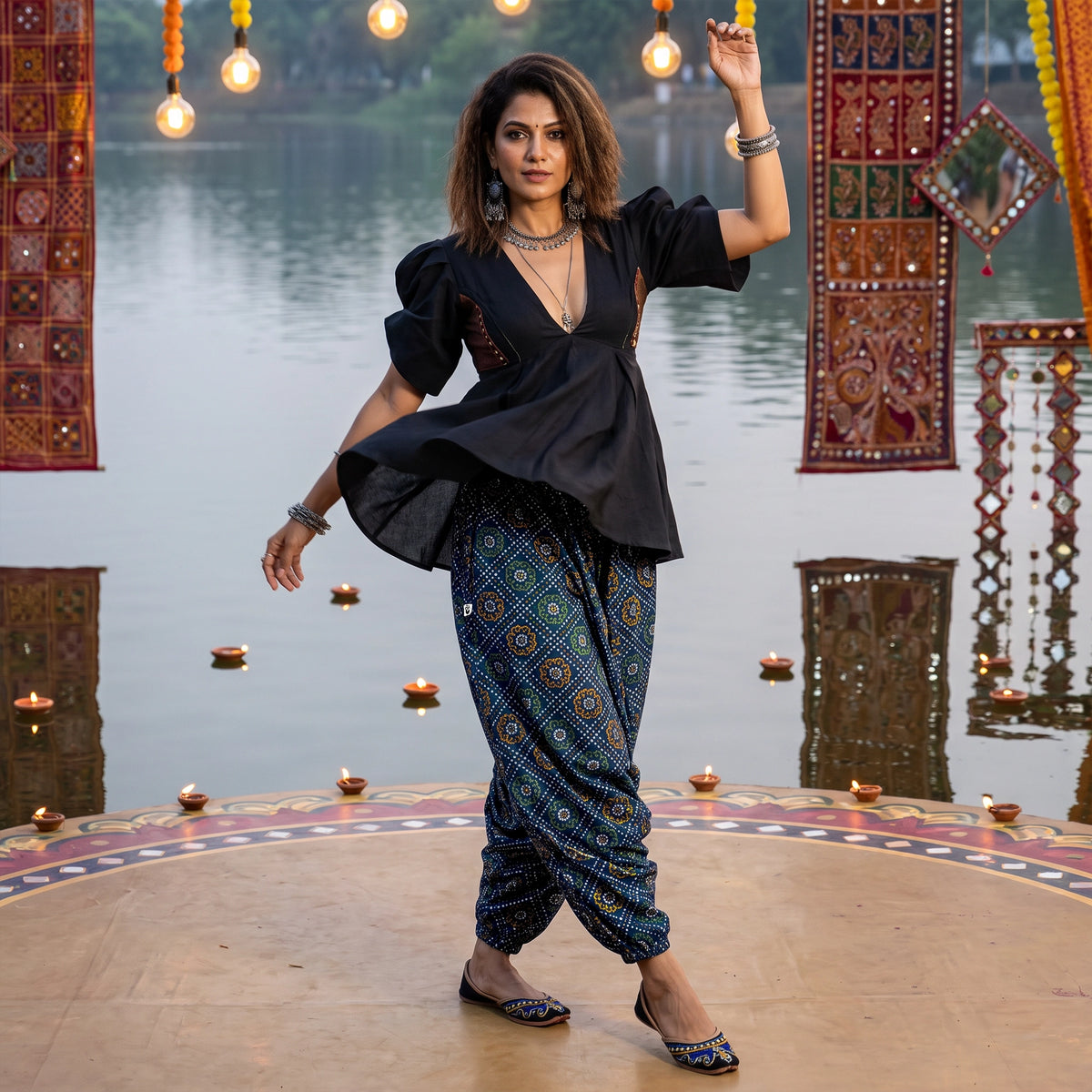 Indigo Bandhani | Unisex Harem Pant