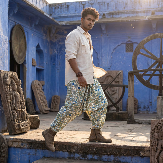 Kabila Cobalt | Unisex Harem Pant