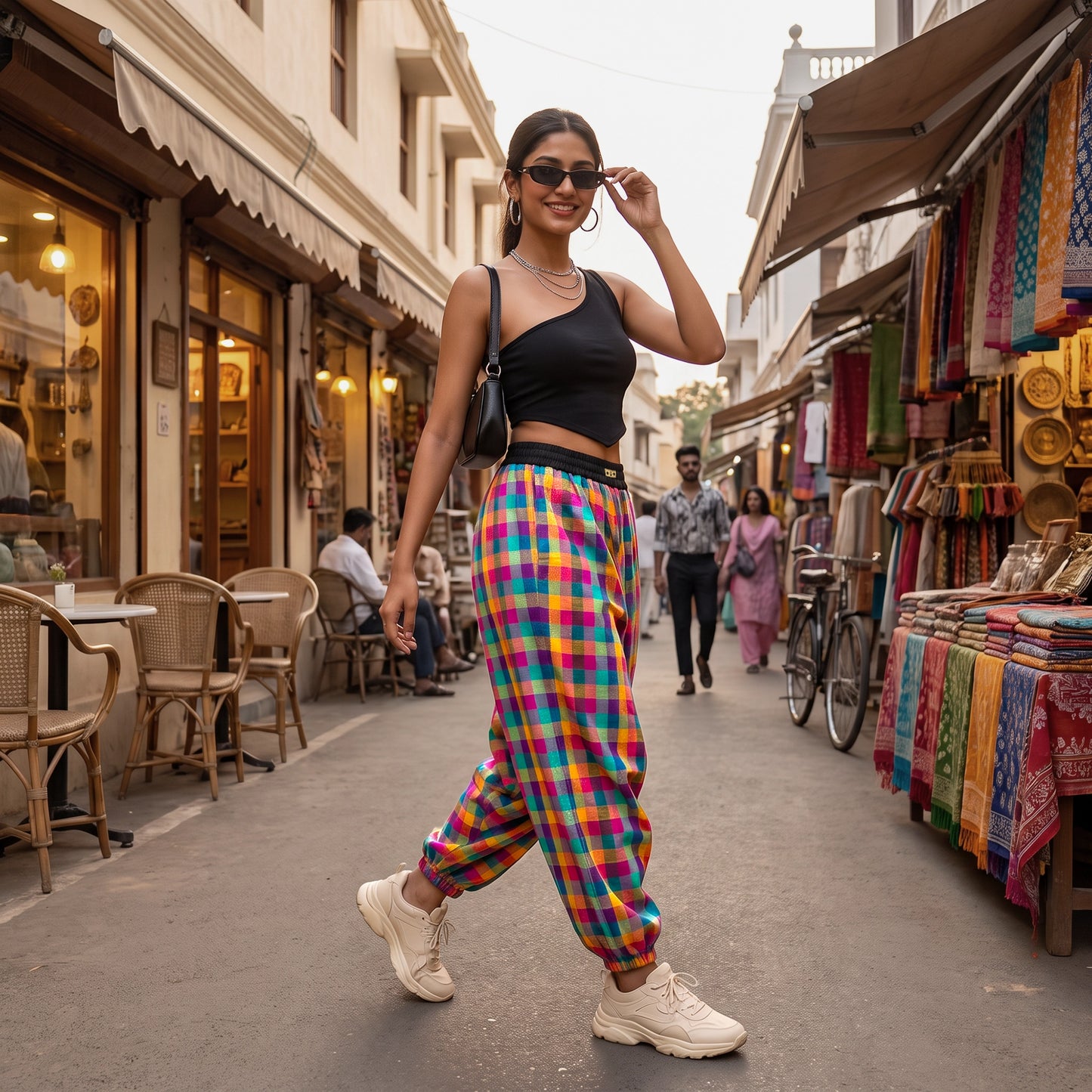 Mini Madras Checks | Unisex Harem Pant