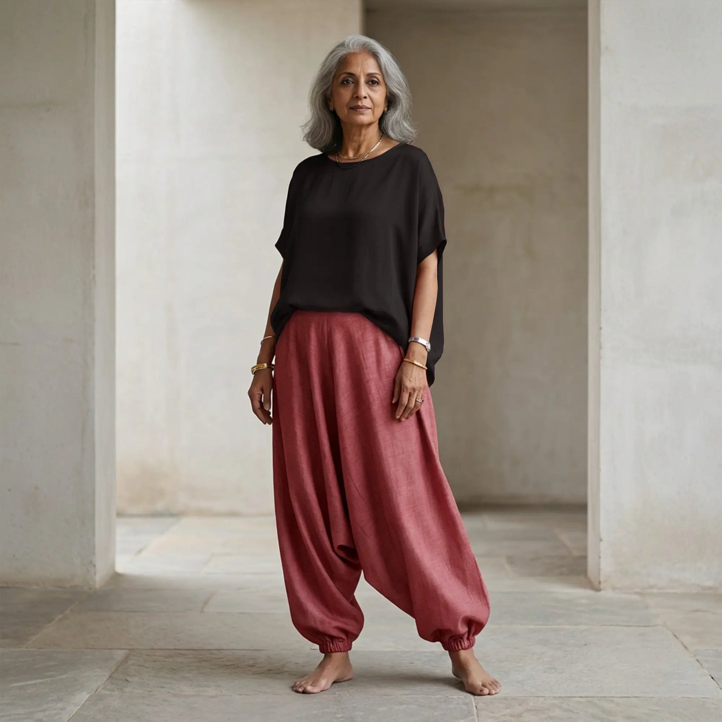 Dual Veil | Unisex Harem Pant