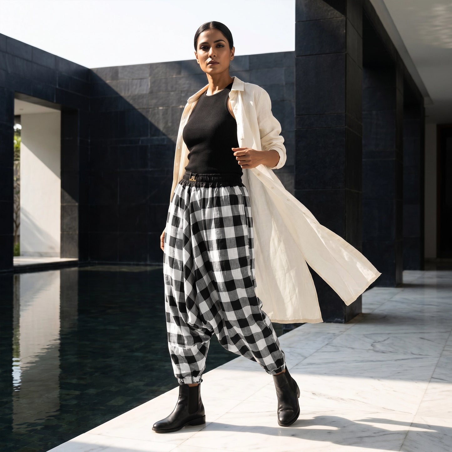 Shadow Check | Unisex Harem Pant