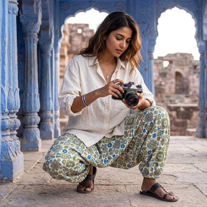 Kabila Cobalt | Unisex Harem Pant