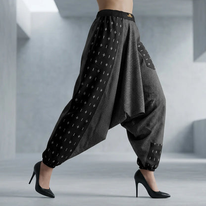 Noir DopeSplit | Unisex Harem Pant