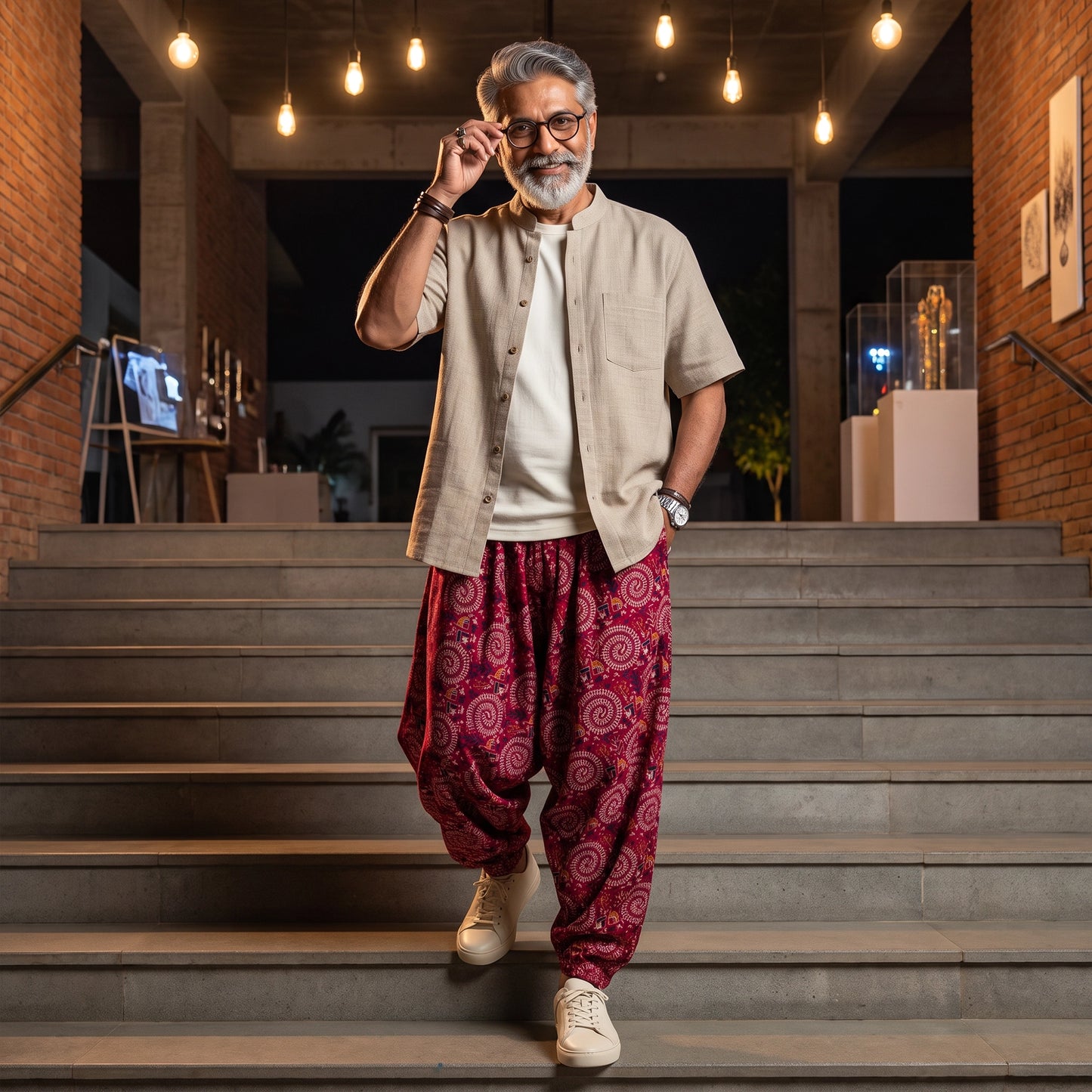 Warli Raas | Unisex Harem Pant