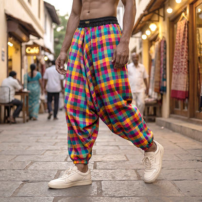 Mini Madras Checks | Unisex Harem Pant
