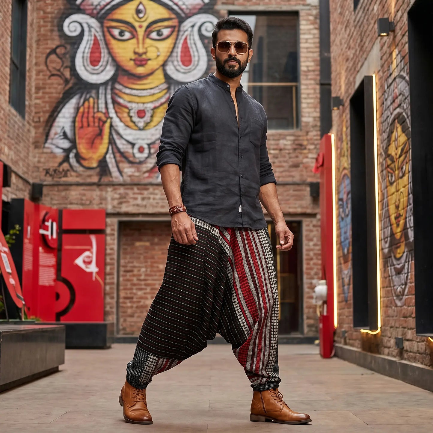 Bengal Midnight | Unisex Harem Pant