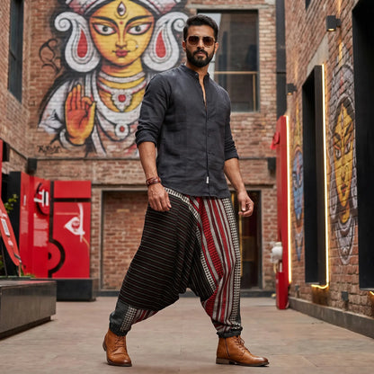 Bengal Midnight | Unisex Harem Pant