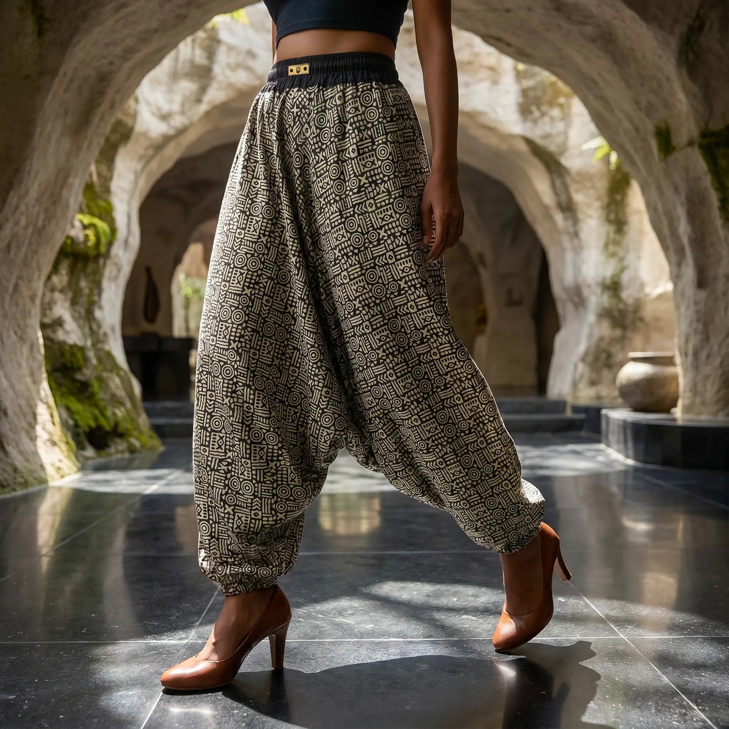 Cave Script | Unisex Harem Pant