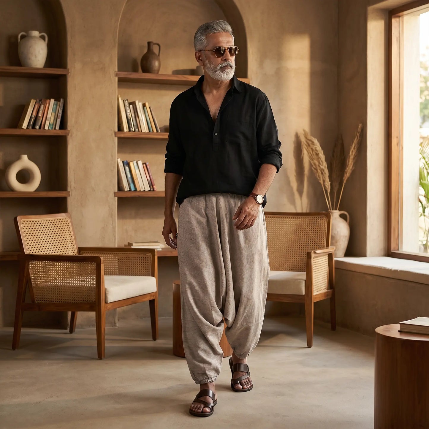 Drift Khadi | Unisex Harem Pant