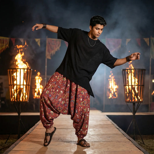 Folk Fire | Unisex Harem Pant