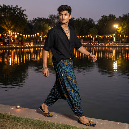 Indigo Bandhani | Unisex Harem Pant