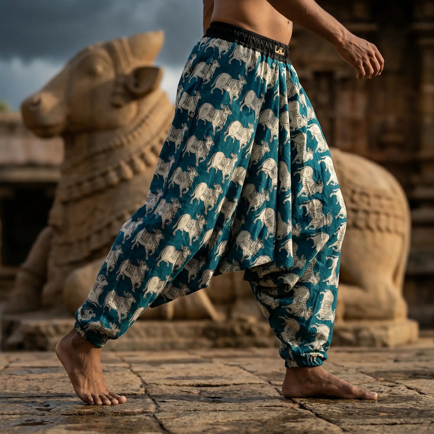 Tealstorm Cow  | Unisex Harem Pant
