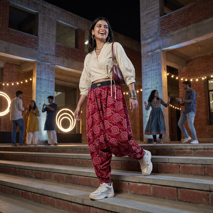 Warli Raas | Unisex Harem Pant