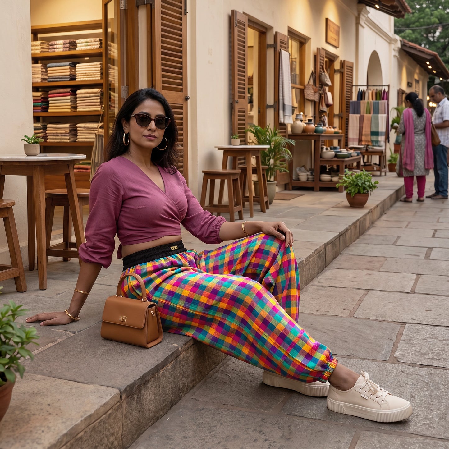 Mini Madras Checks | Unisex Harem Pant