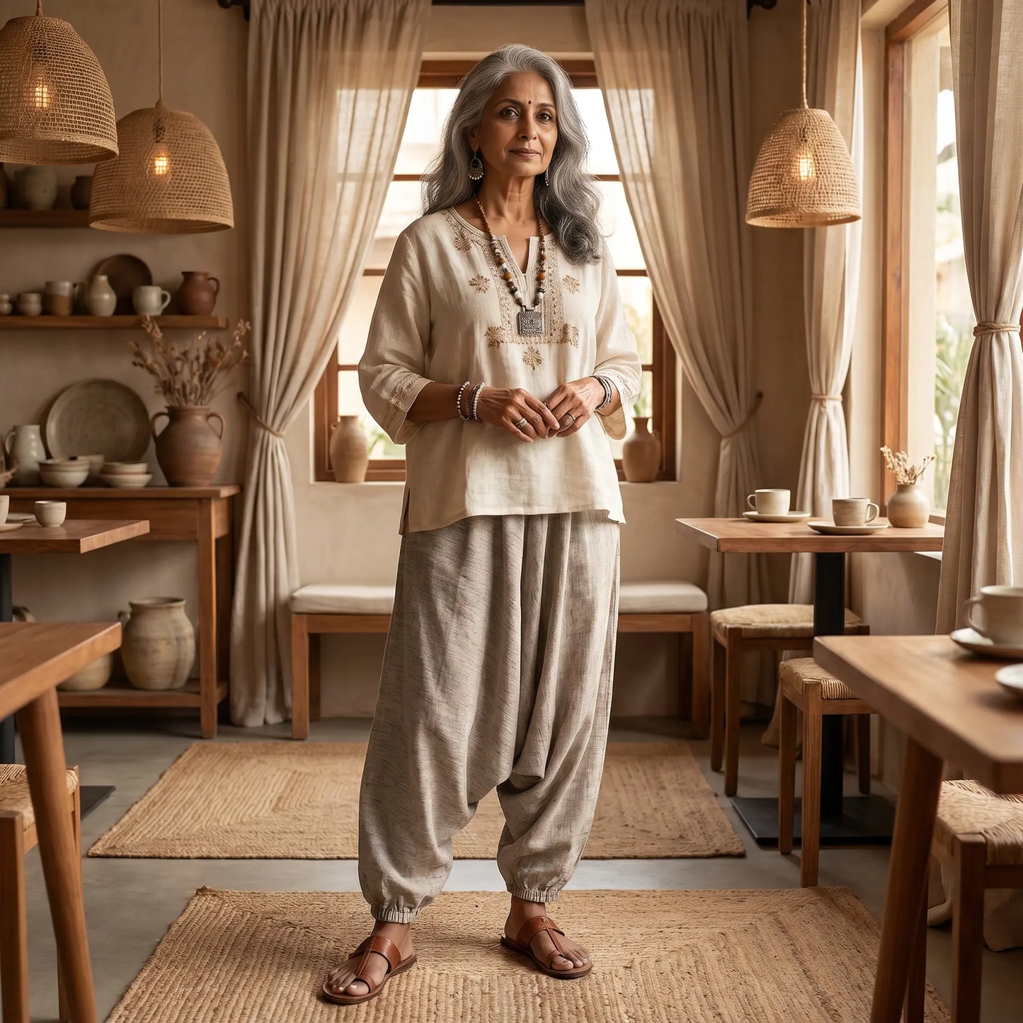 Drift Khadi | Unisex Harem Pant