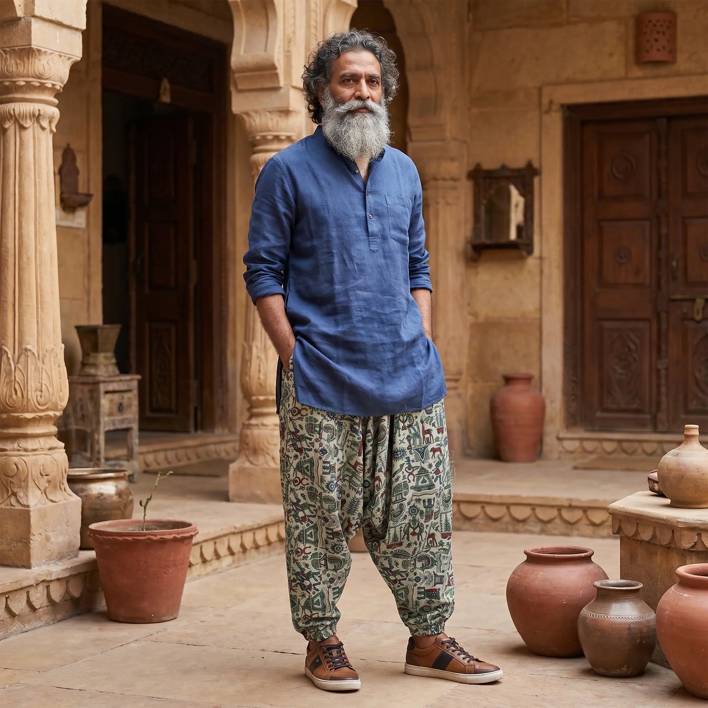 Folk Canvas | Unisex Harem Pant
