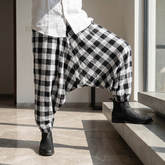Shadow Check | Unisex Harem Pant