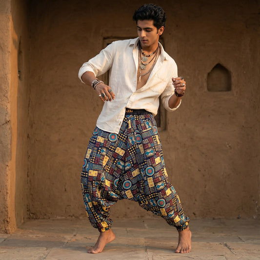 Boogie Blue | Unisex Harem Pant