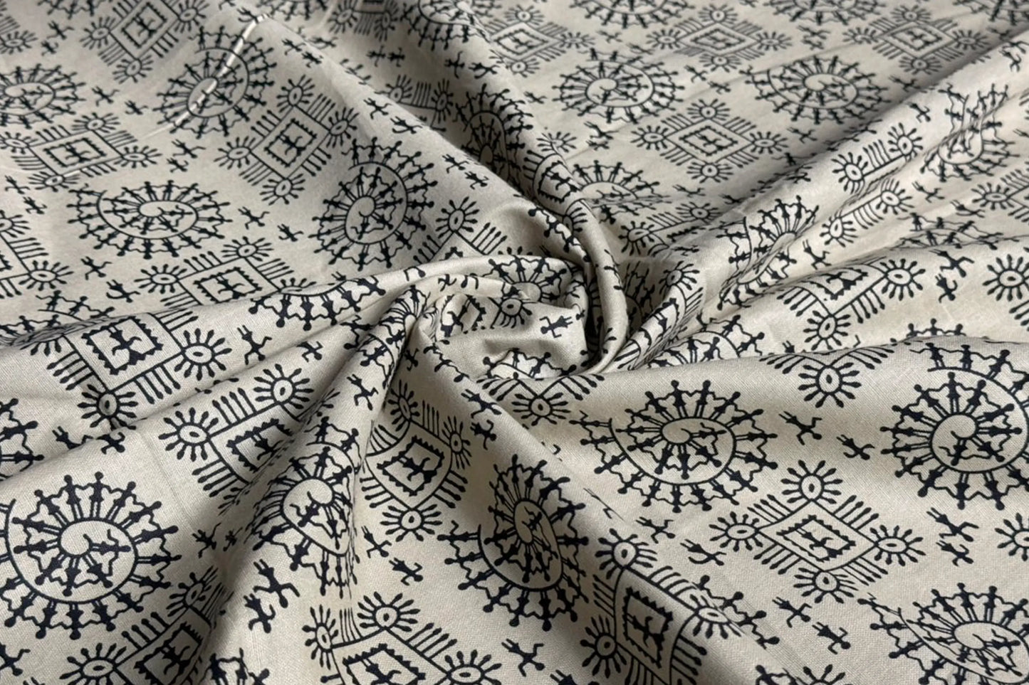 Warli Noir | Unisex Harem Pant